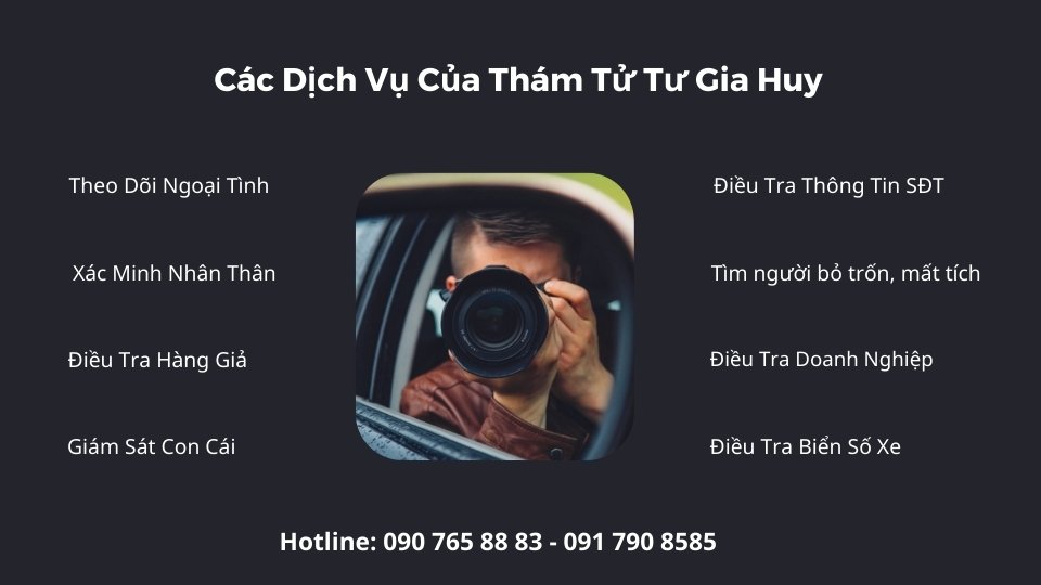 Các dịch vụ thám tử tại Bình Thuận