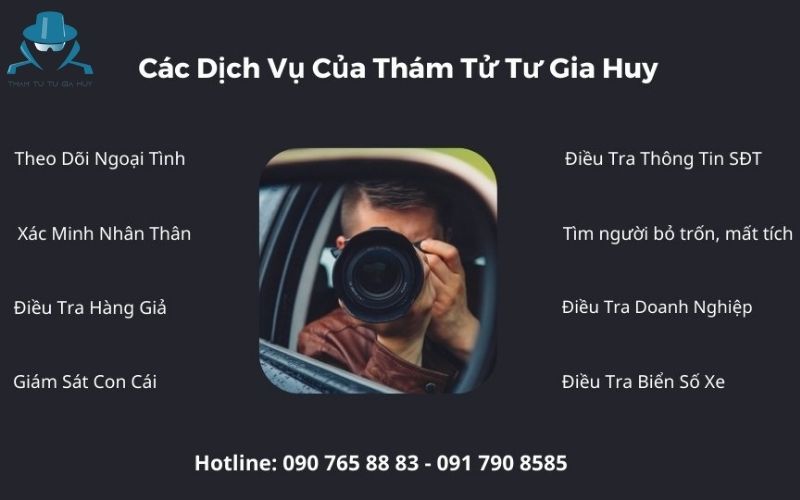 Các dịch vụ thám tử tại huyện Mê Linh